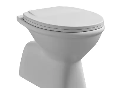 Floor Mount EWC toilet 3D model Modeled in 3ds max 3D model