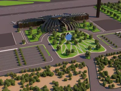 0011 - Architecture Airport - 2021 - 03 3D model