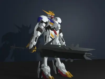 gundam barbatos 3D model
