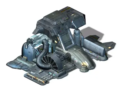 Machinery - Spacecraft - Functional Objects 03 3D model