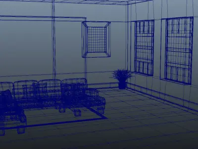 Interior Room 3d Model 3D model