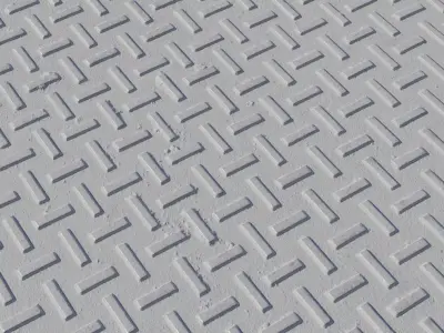 Raised Herringbone Tread Steel  Texture