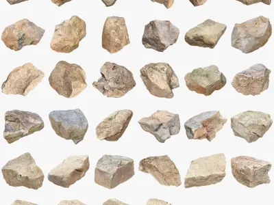 Ultimate Stones and Debris Pack 3D model