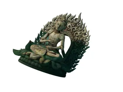Model - Kashayana Buddha Forest Water Sculpture 05 3D model