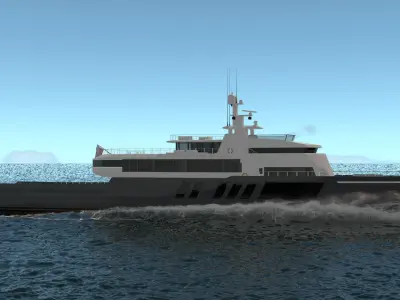 Silba Explorer Yacht Dynamic Simulation 3D model