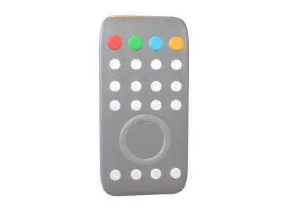 Remote Icon v1 002 Low-poly 3D model