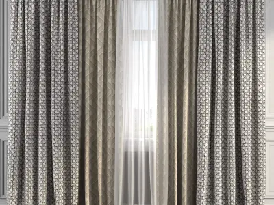 Curtain Set 199 3D model