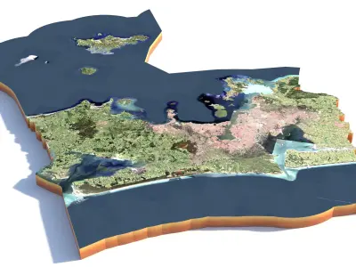 Auckland City New Zealand 3D model