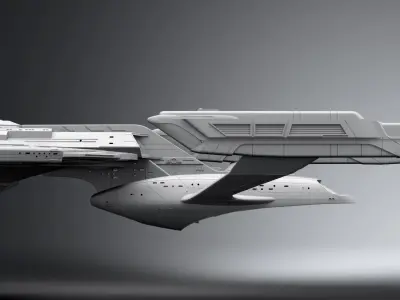 USS Titan A scale model 3D print model