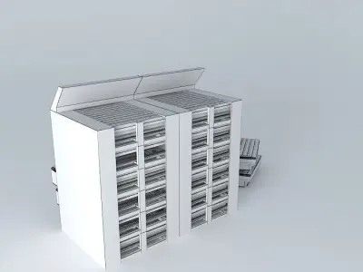 Server model medical cabinet Free 3D model