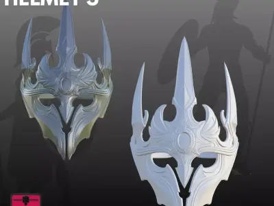 Cosplay Helmets STL Collectible 3D Models 3D print model