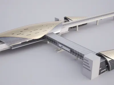 Dubai Metro Station 3D model