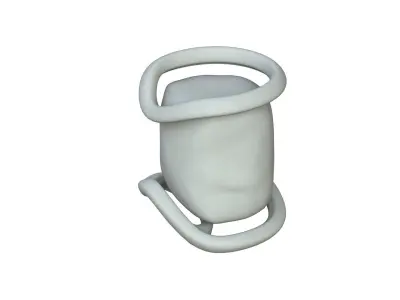 SciFi Shape Object Low Poly 124 Low-poly 3D model