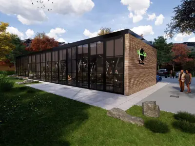 garden caffe Karnten 2 Low-poly 3D model