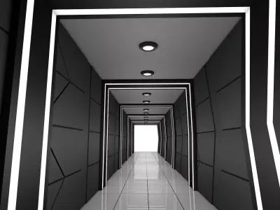 Hallway 3D model