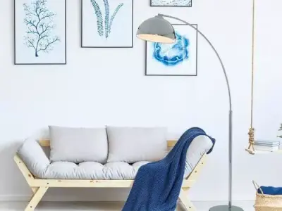 Bowman 180cm Arched Floor Lamp 3D model