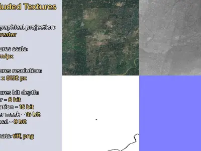 Puyang China City Landscape 3D Model 3D model