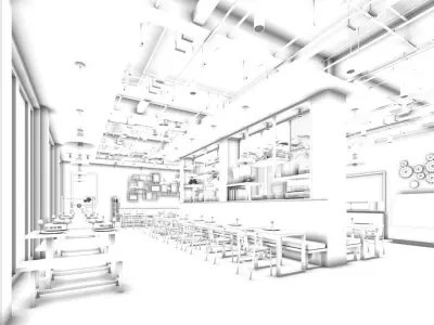 Business - Food Beverage 7-057 3D model