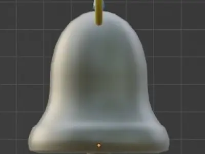 bells bell with drop of water 3D model