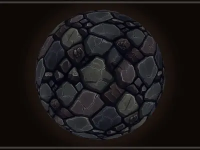Dungeon Floor and Stone Road -20 TEXTURES -Handpainted PACK 3-- Texture