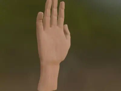  Almost realistic hand model Game-ready 3D model