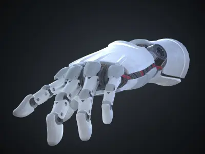 Sci-fi robotic hand 3D model