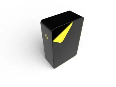 Bin M01 Low-poly 3D model