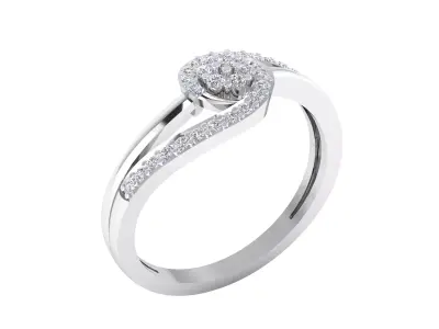  Women Ring Render 3dm STL MTL OBJ FBX Details 3D print model