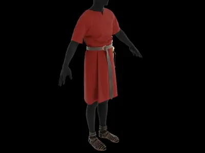 Roman cloth 3D model