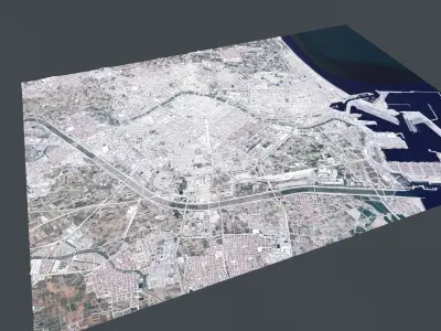 Cityscape Valencia Spain 3D model