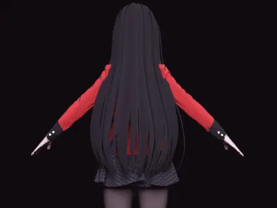 JABAMI YUMEKO  KAKEGURUI ANIME  3D model