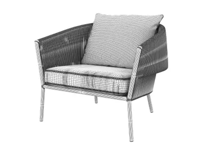 Lapel Lounge Chair 3D model