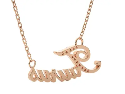 Taurus Zodiac Pendant Necklace 3dm stl render detail 3D print model