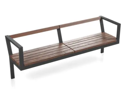 Modern park furniture 3D model