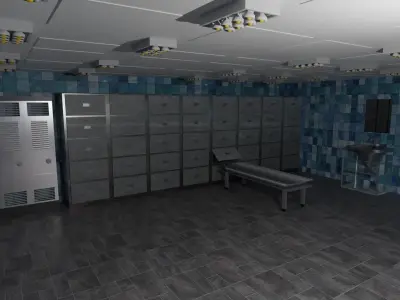 Autopsy Morgue Laboratory  Low-poly 3D model
