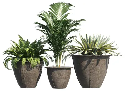 Fibreglass Norman Planter 3D model