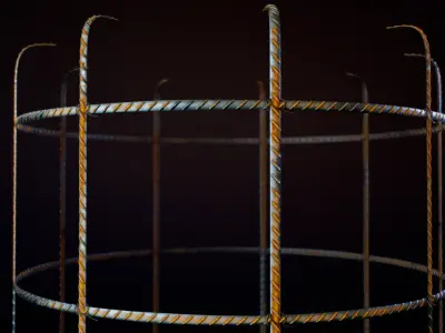 Seamless Armature Carcass PBR Material Textures Texture