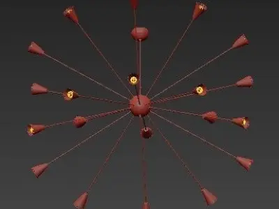 Stilnovo Ankargrand LBC076BLK Chandelier 3D model