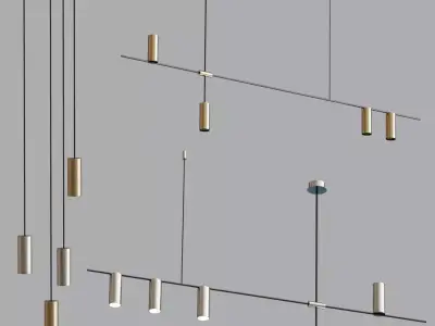 Light Geometric Pendant light Chandelier Collection 3D model purchase