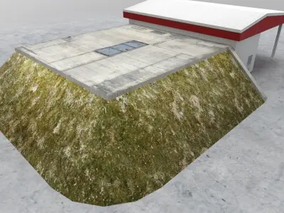 LKKV Fuel Station Low-poly 3D model