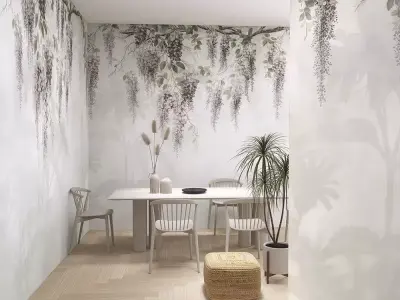 Wisteria Canopy Mural  Texture