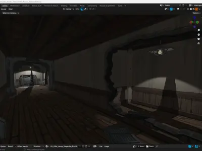 Hand Painted Old Building KitBash Low-poly 3D model