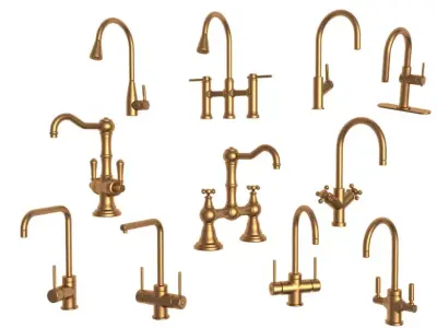 kitchen taps 3D model