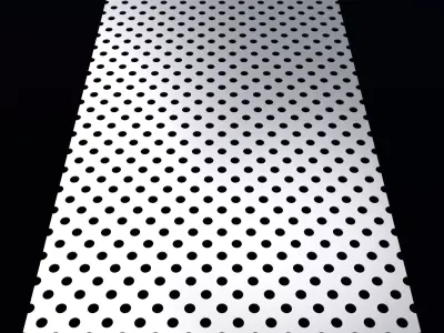 Perforated panel with 19 percent opening 25O81 3D model