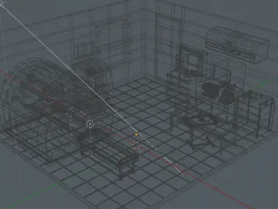 Medical CT Room 3D Model  Low-poly 3D model