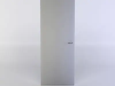Door wooden with glass panels Low-poly 3D model purchase