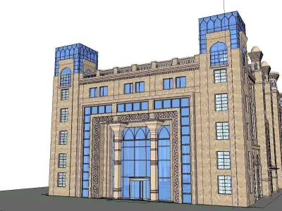 vacation spot-Resort-Fashion Leisure Hotel-0111 3D model