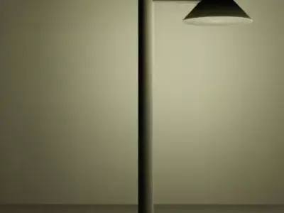 street light Low-poly 3D model 21