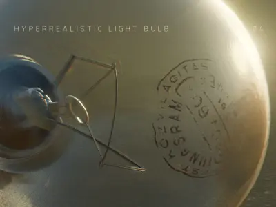 Photorealistic Light Bulb 3D model
