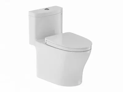 TOTO Aquia IV Washlet Two Piece Toilet 3D model